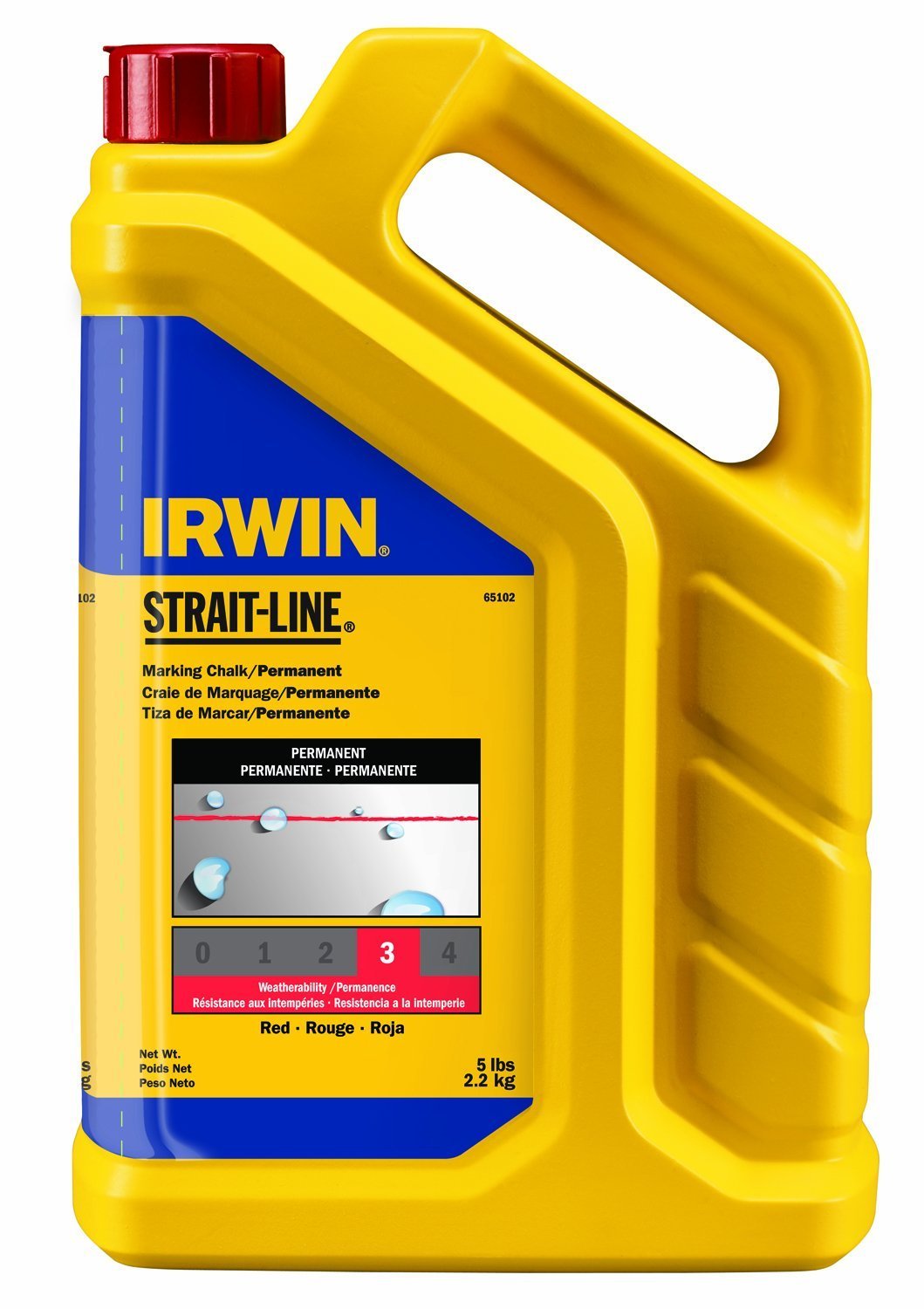 IRWIN 5LBS CHALK RED 65102 IRWIN 5LBS CHALK RED 65102